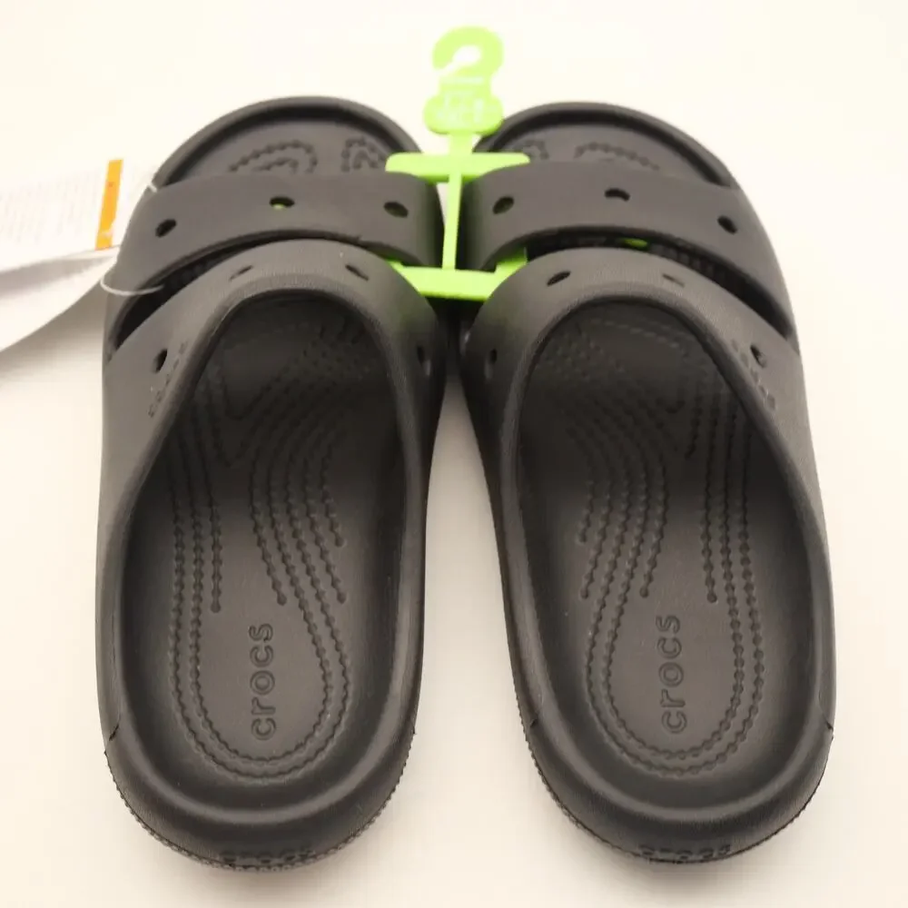 NEW Crocs Classic v2 Sandals Slides Black Open Toe Children's  Toddler J2 Black